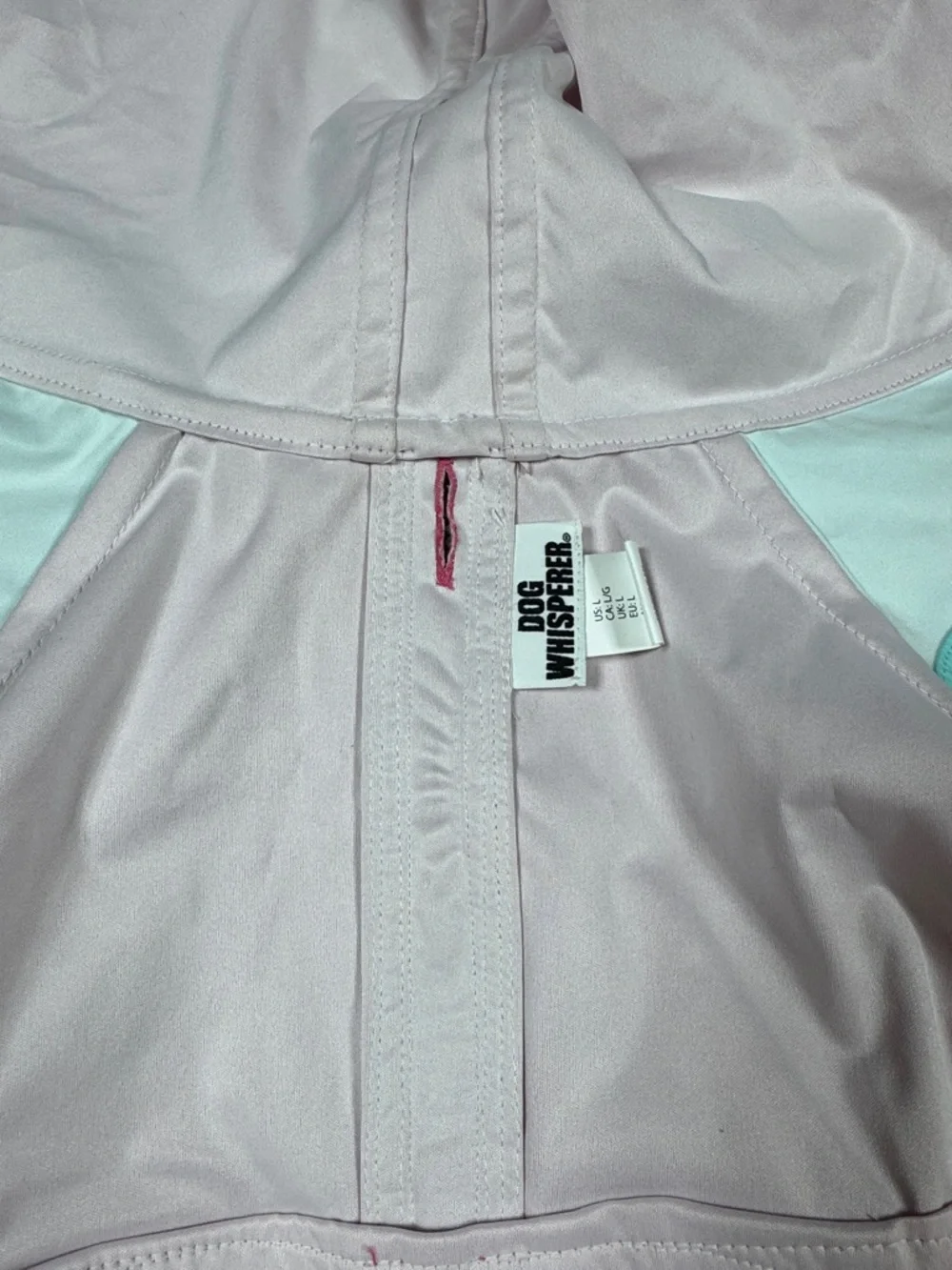 Dog Rain‎ Jacket Hooded Waterproof Vest in Pink and Light Blue